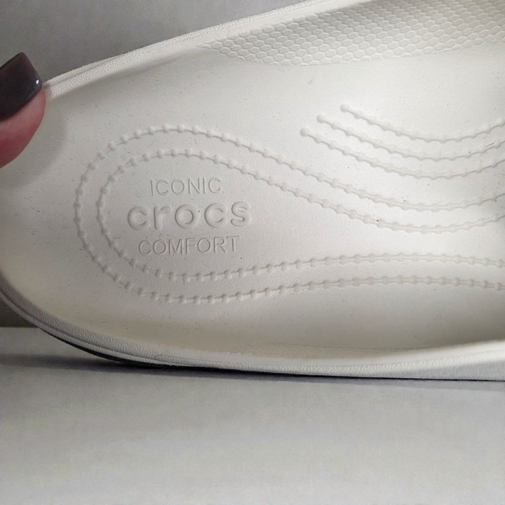 Women's Crocs Beige & Black Mules & Clogs - Picture 4 of 4